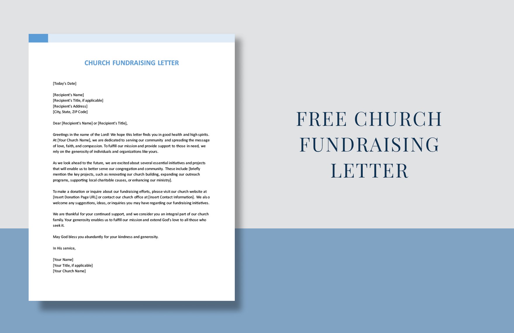 Church Fundraising Letter