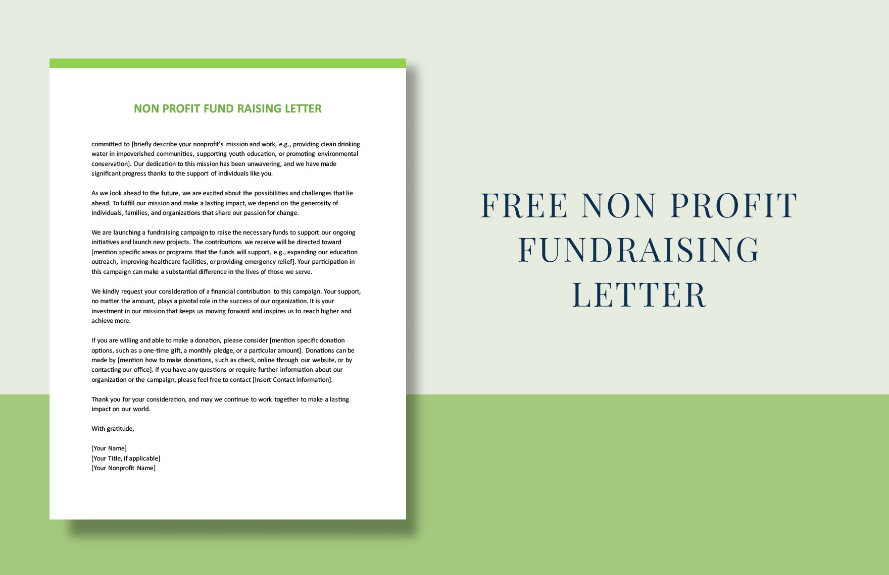 FREE Fundraising Letter Template Download in Word, Google Docs, PDF