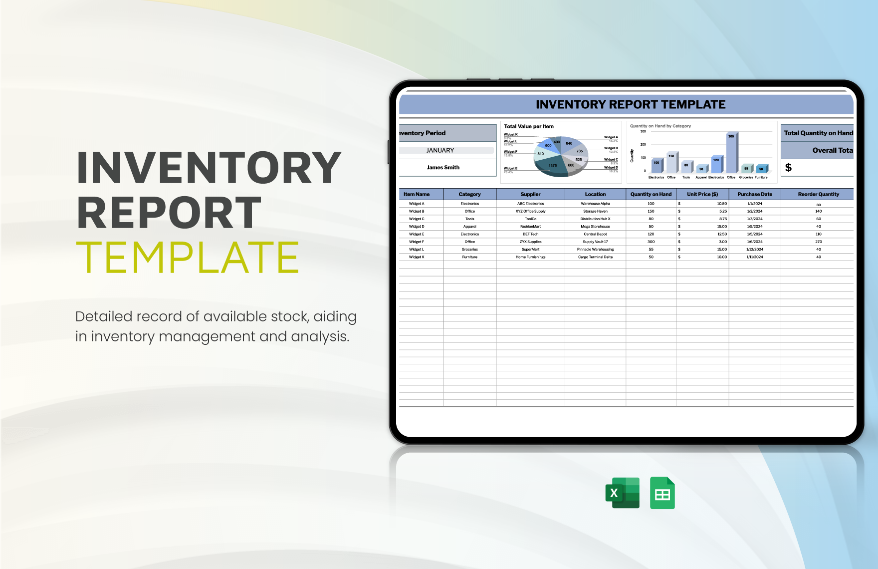 Inventory Report Template