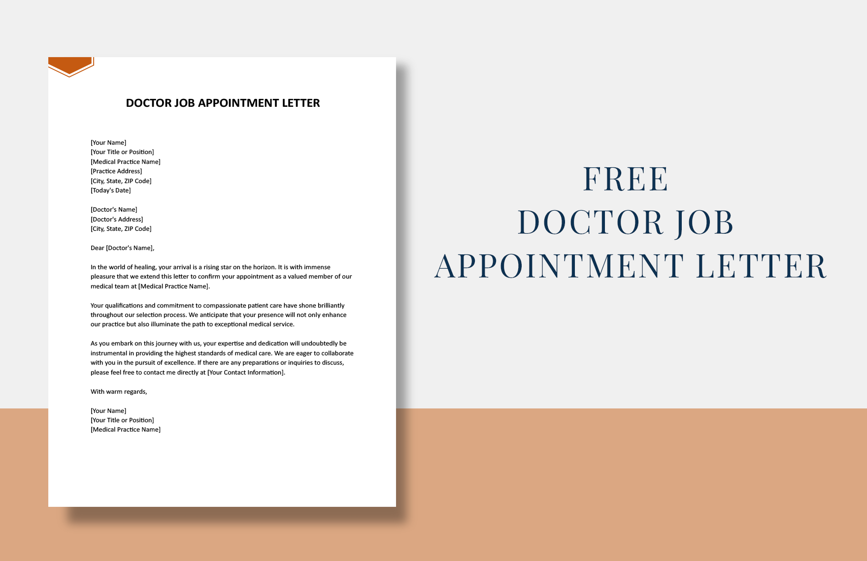 Doctor Job Appointment Letter