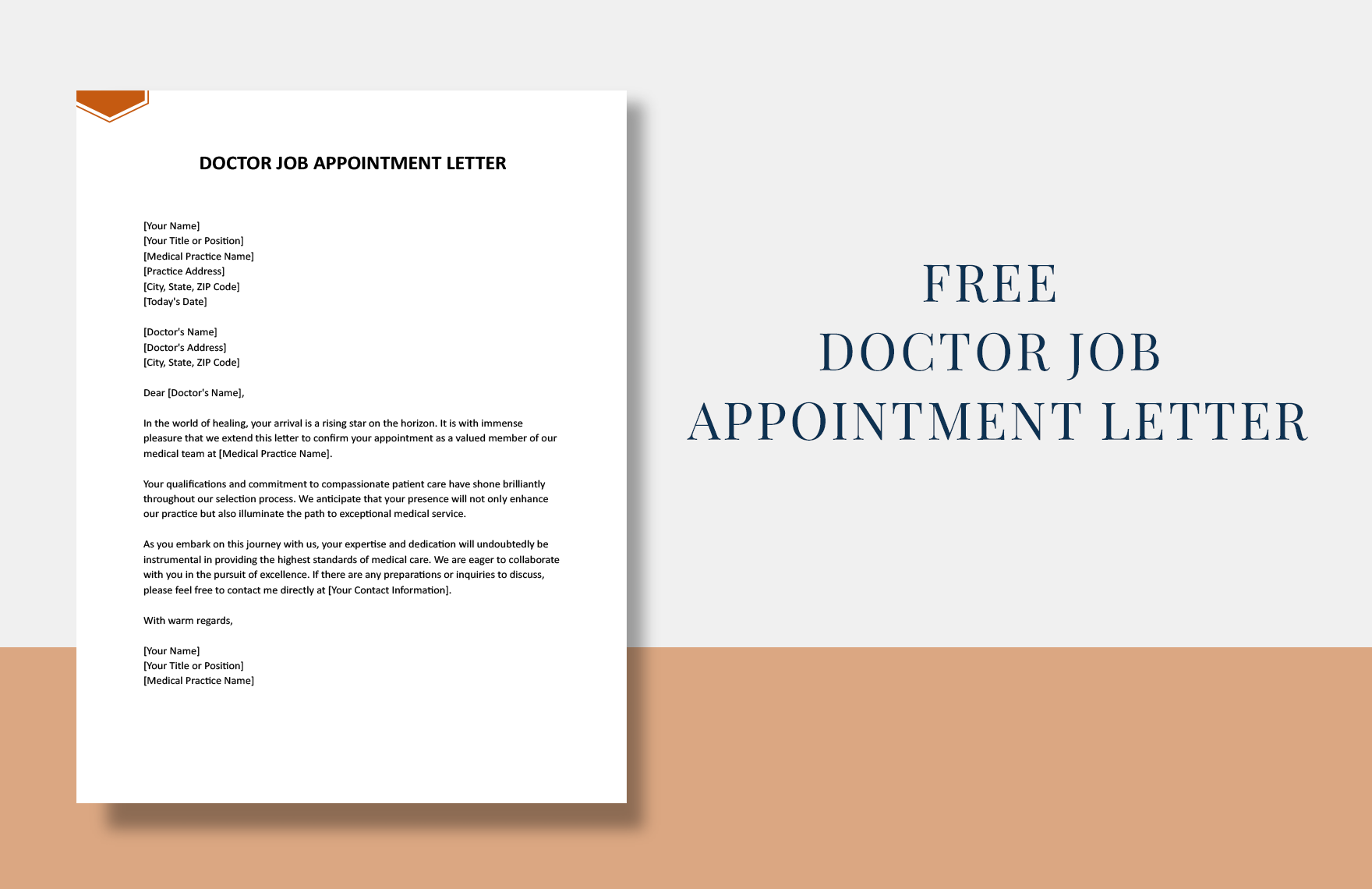 Doctor Job Appointment Letter in Word, Google Docs