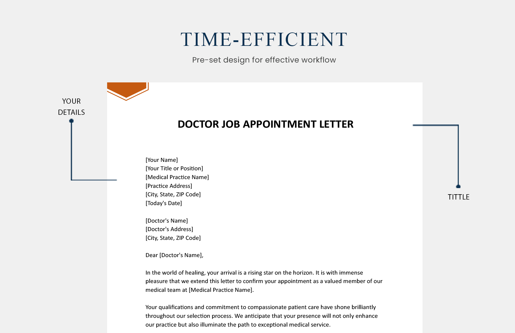 Doctor Job Appointment Letter