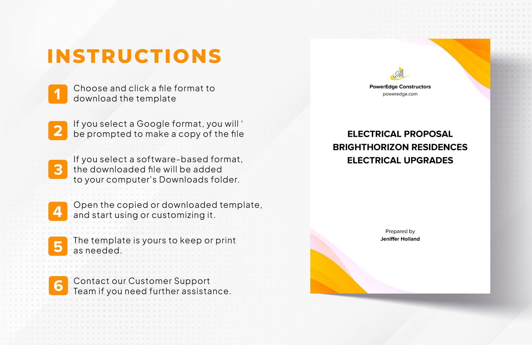 Electrical Proposal Template