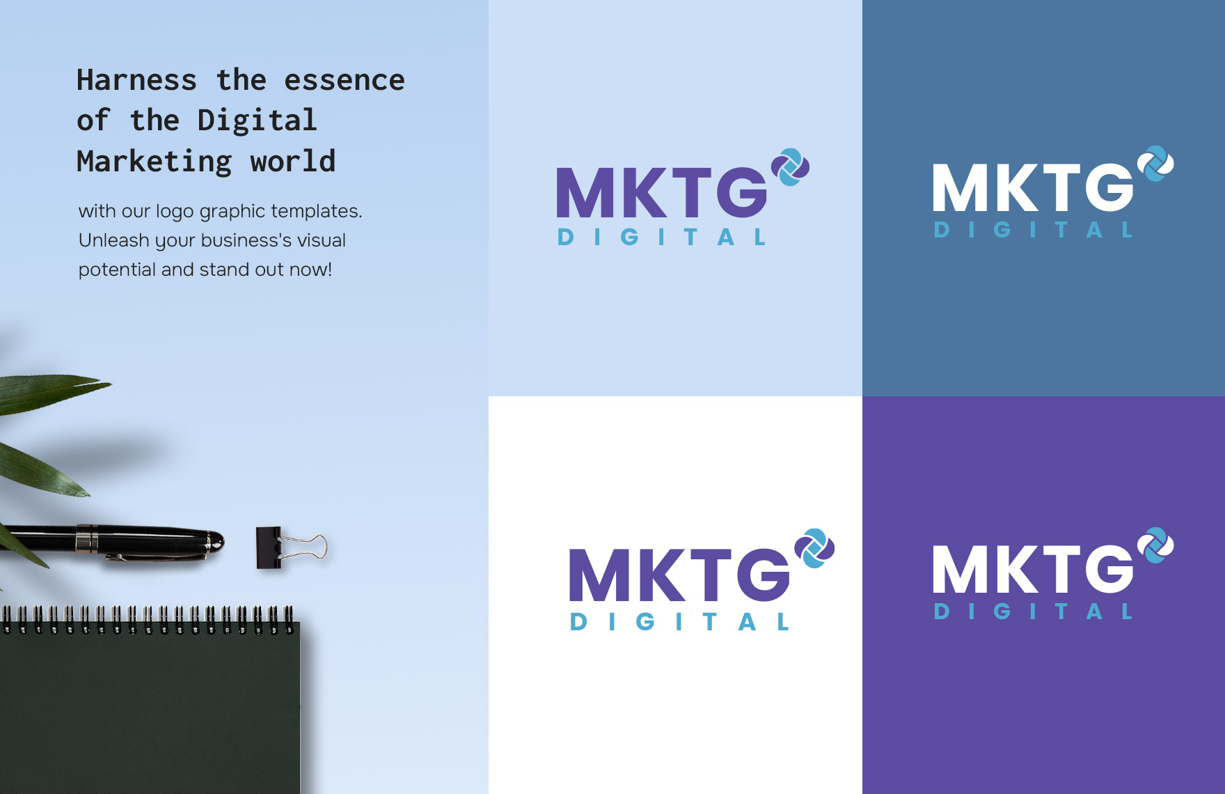 Digital Marketing Agency Logo Concept Template