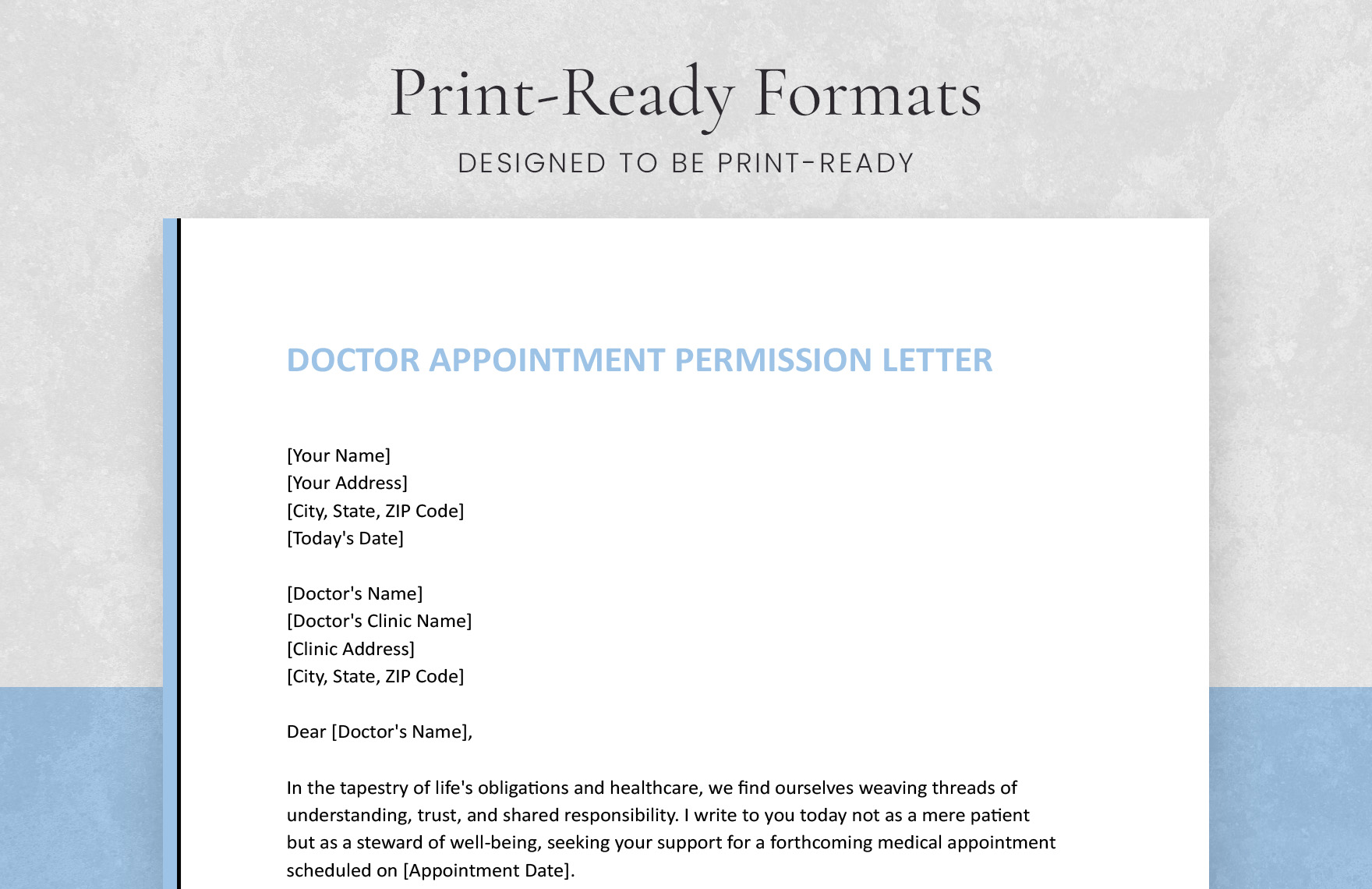 Doctor Appointment Permission Letter