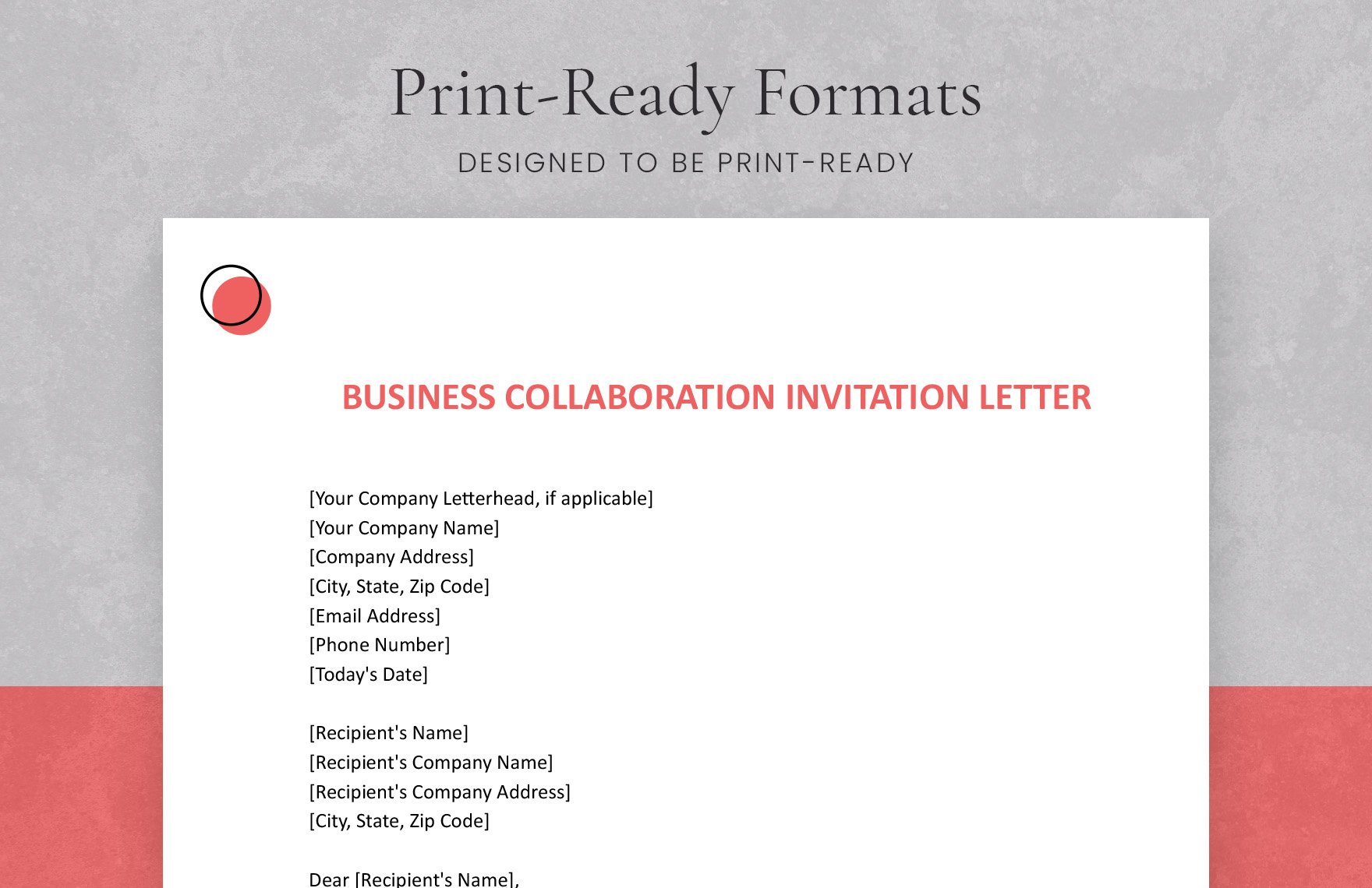 Business Collaboration Invitation Letter