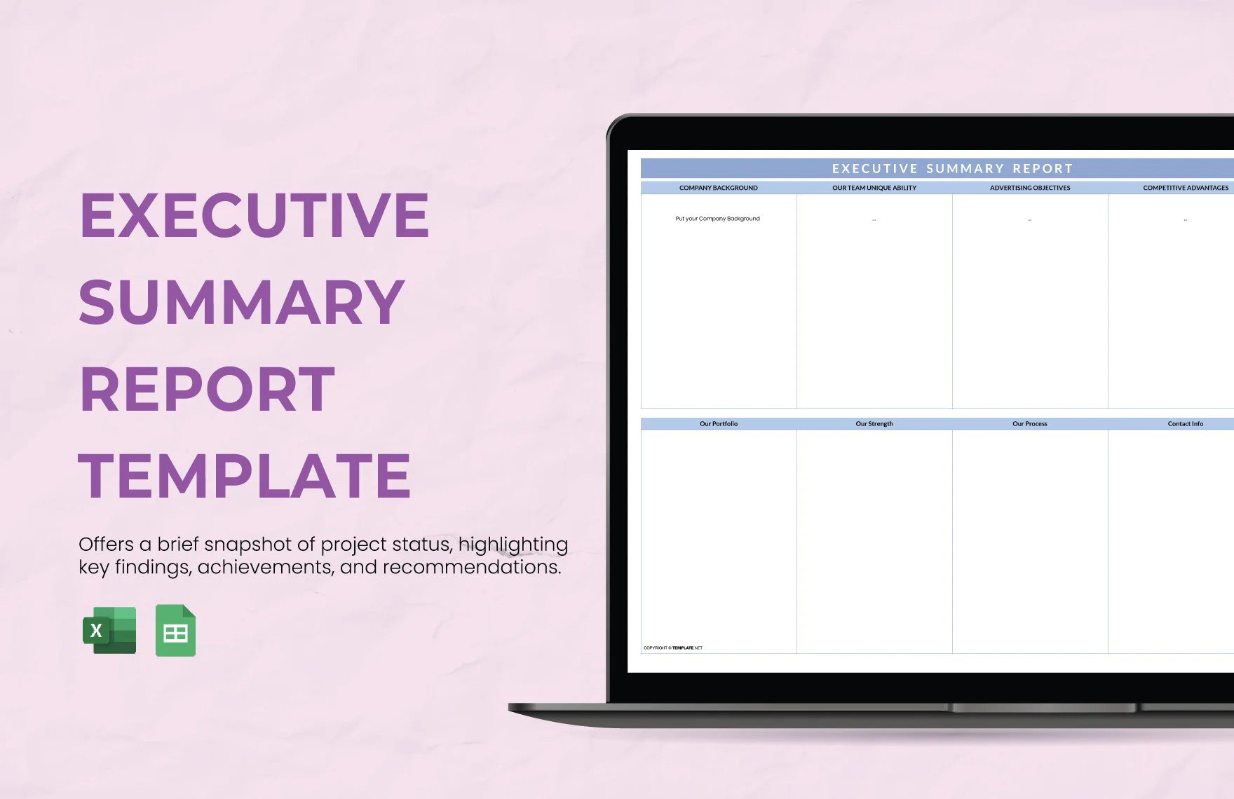 Free Executive Summary Report Template