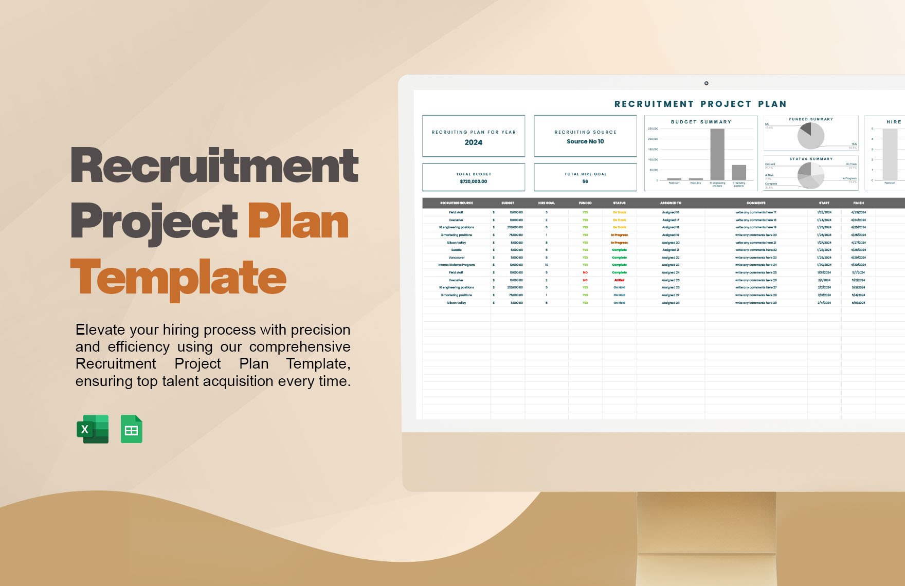 Recruitment Project Plan Template