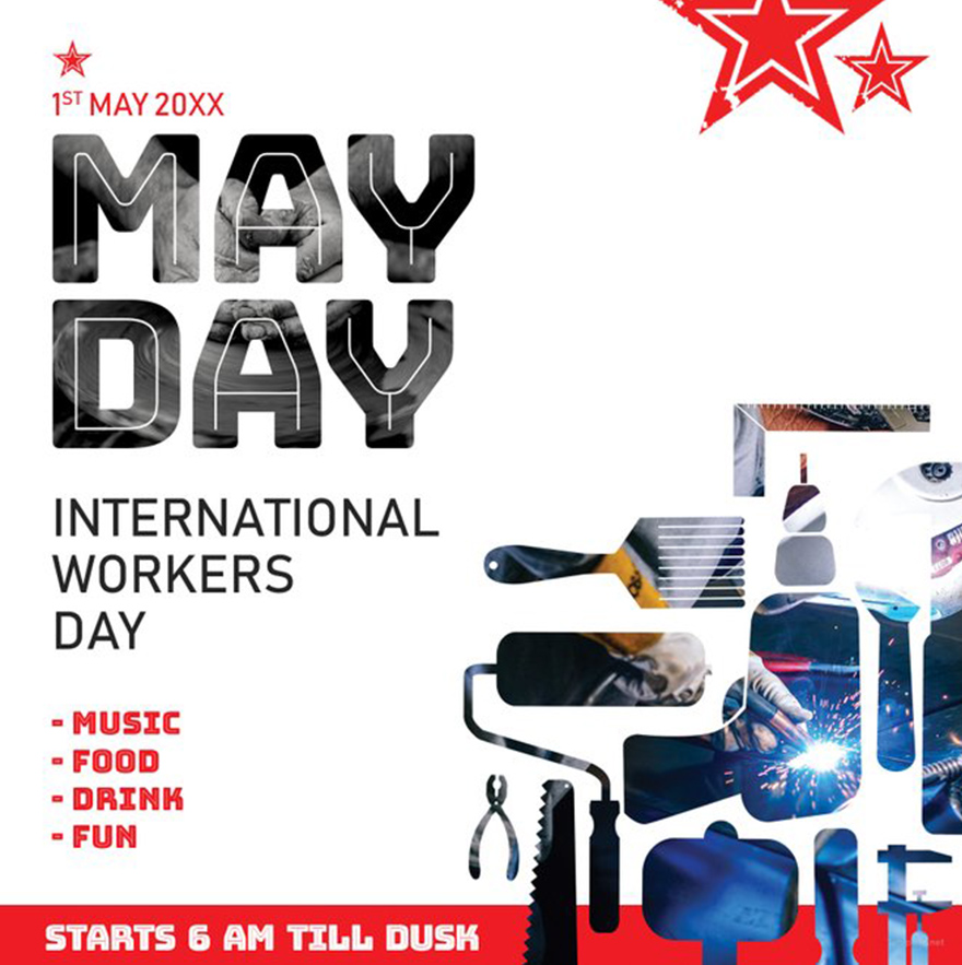 May Day Instagram Post Template