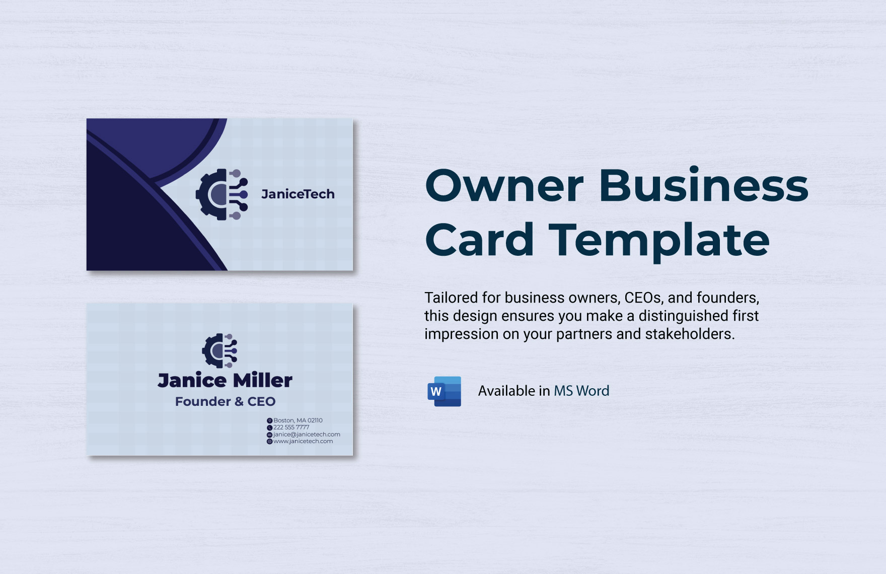 FREE Business Card Word - Template Download | Template.net