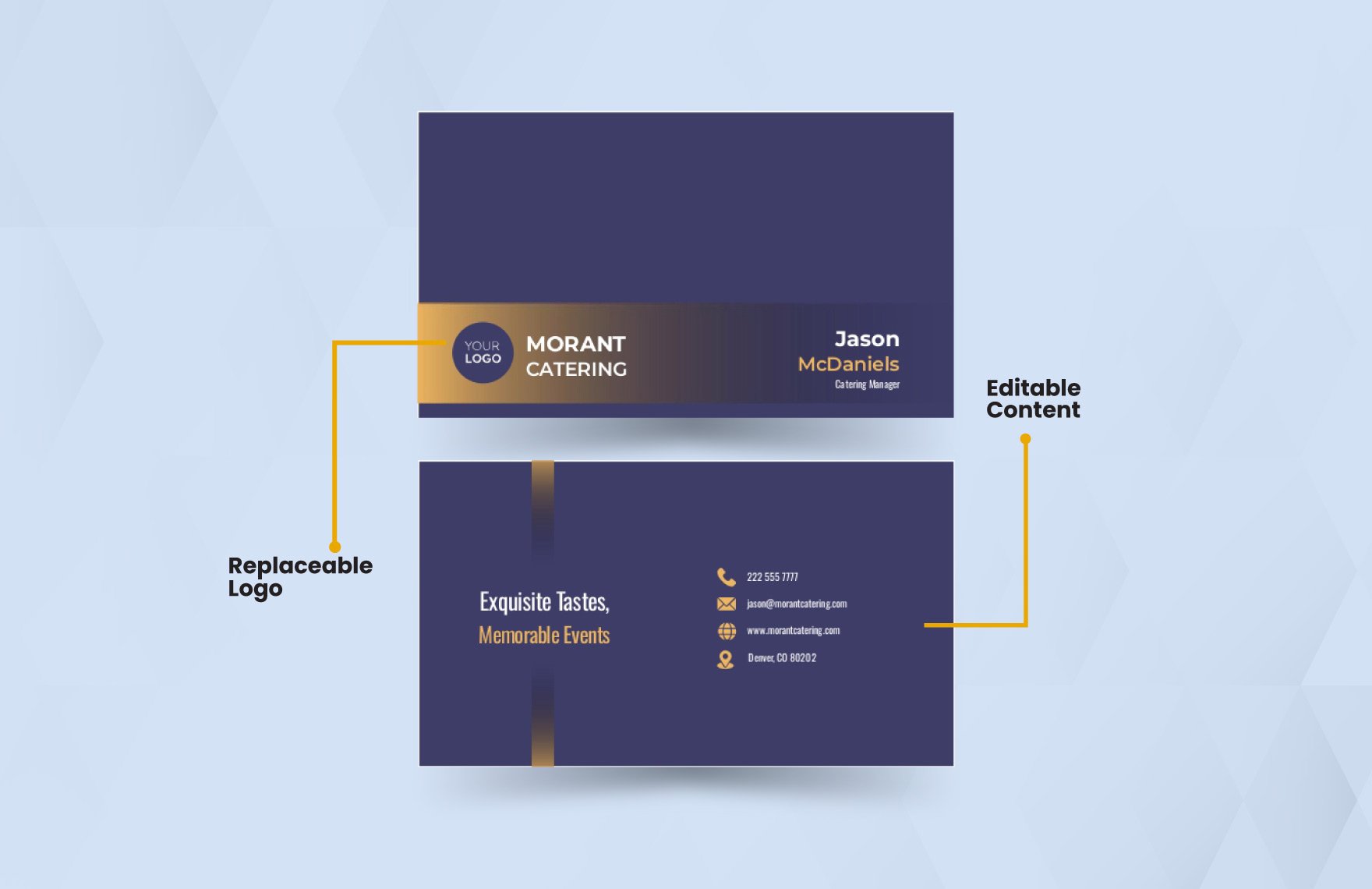 Double Sided Business Card Template