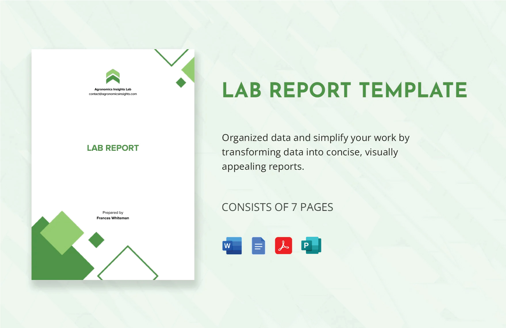 Lab Report Template in Word, Google Docs, PDF, Publisher