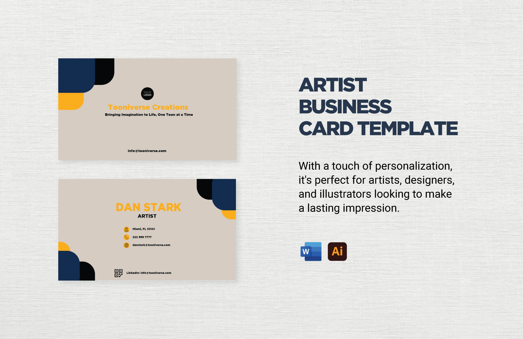 Business Card Outline Template in Illustrator, Vector, Image FREE