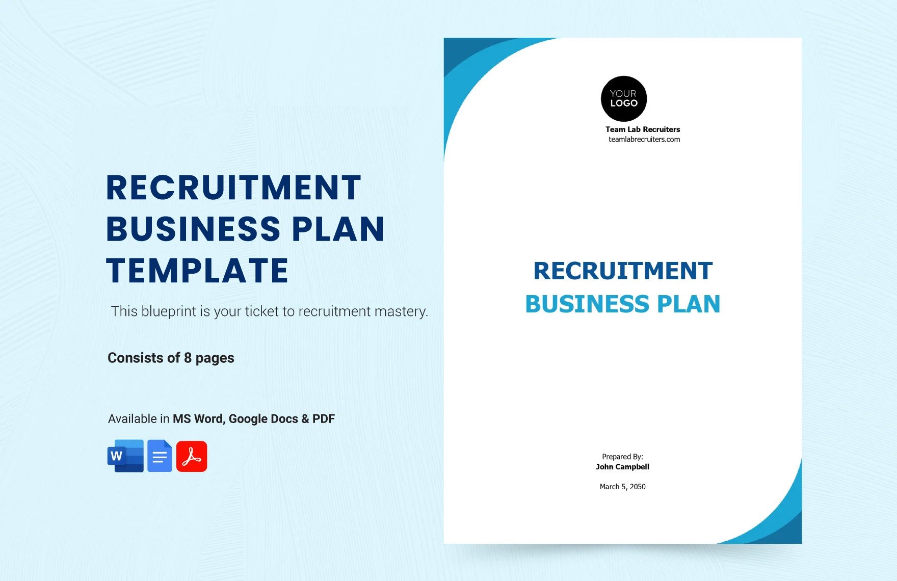 Free Recruitment Business Plan Template in Word, Google Docs, PDF