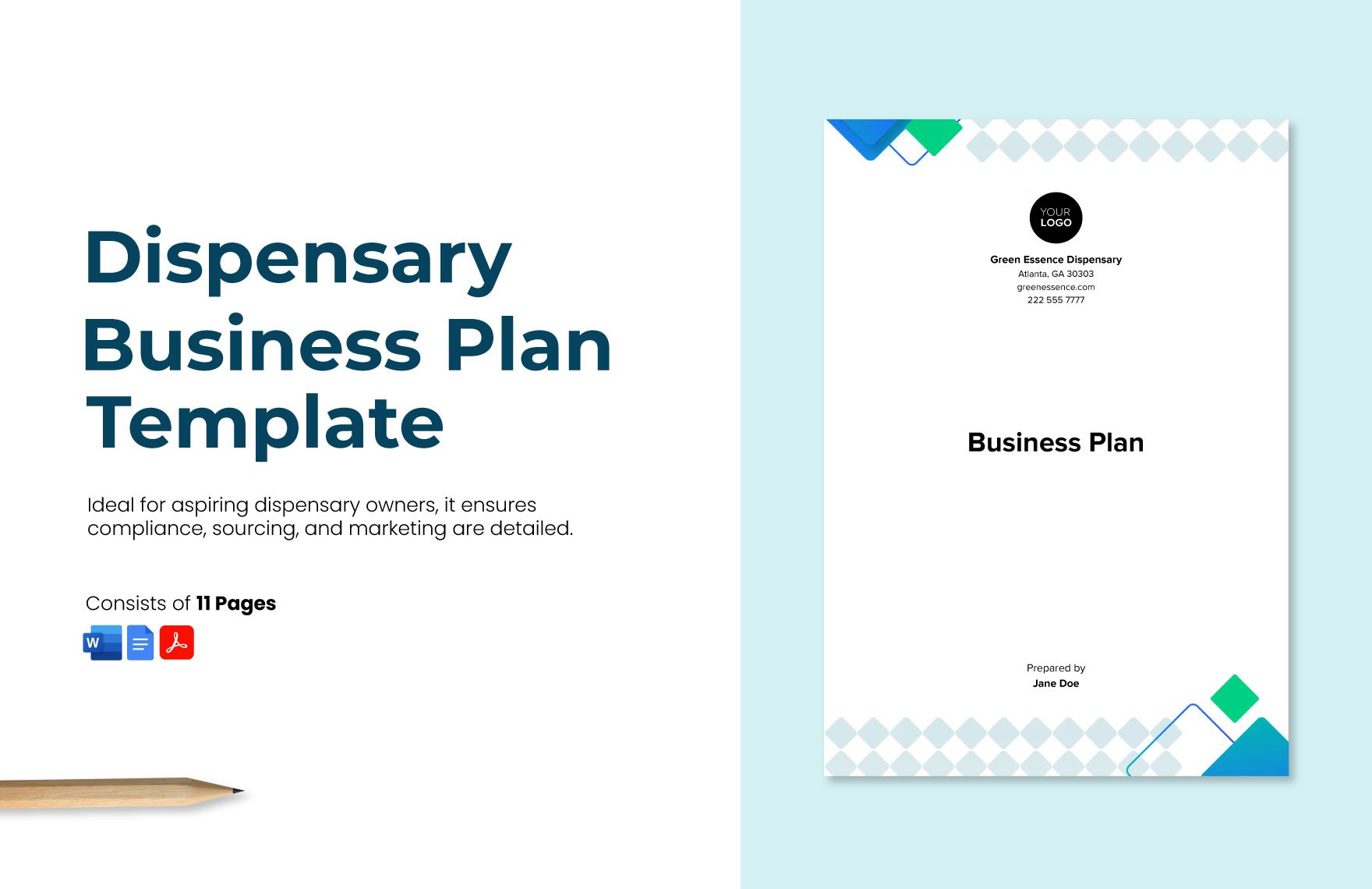 Dispensary Business Plan Template