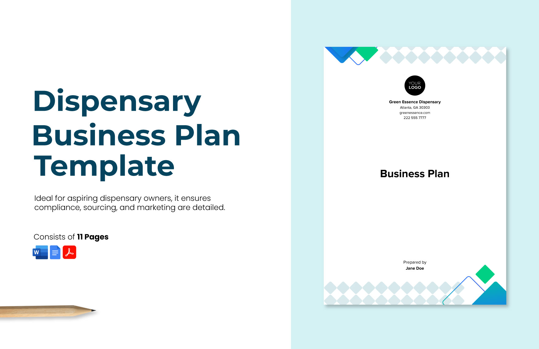 Dispensary Business Plan Template in Word, PDF, Google Docs - Download | Template.net