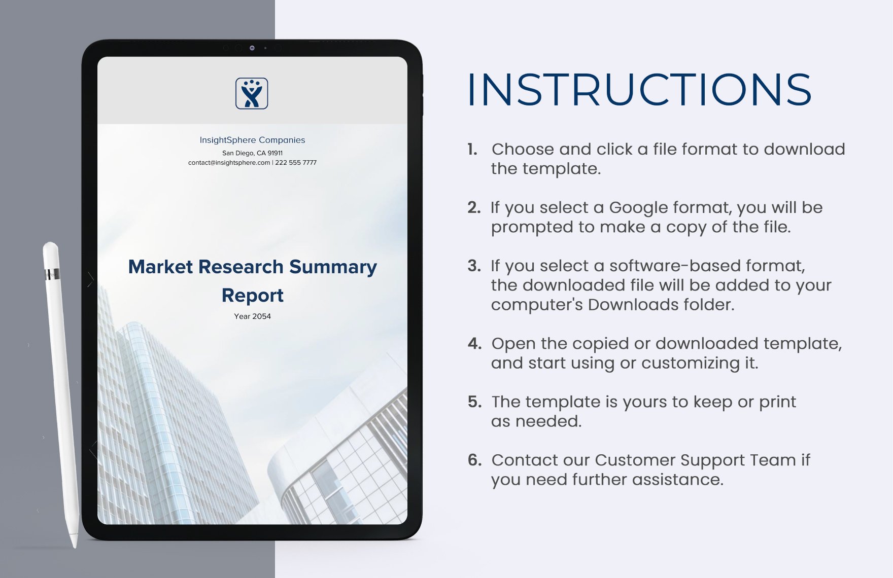 Free Summary Report Template
