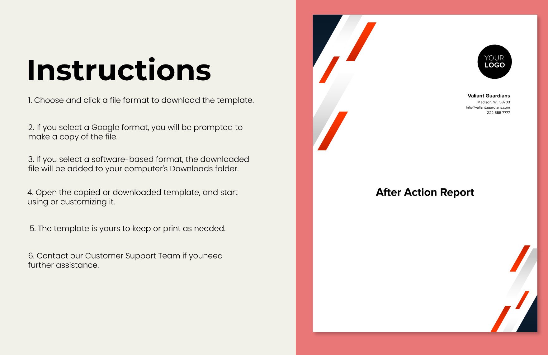 After Action Report Template