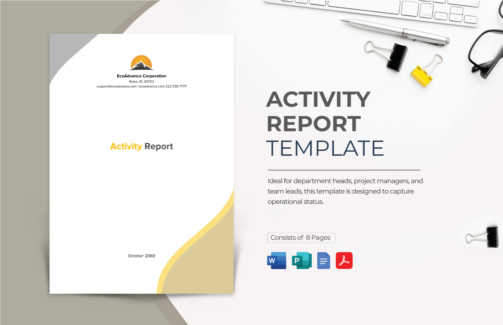 Sample Weekly Activity Report Template - Download in Word, Google Docs ...