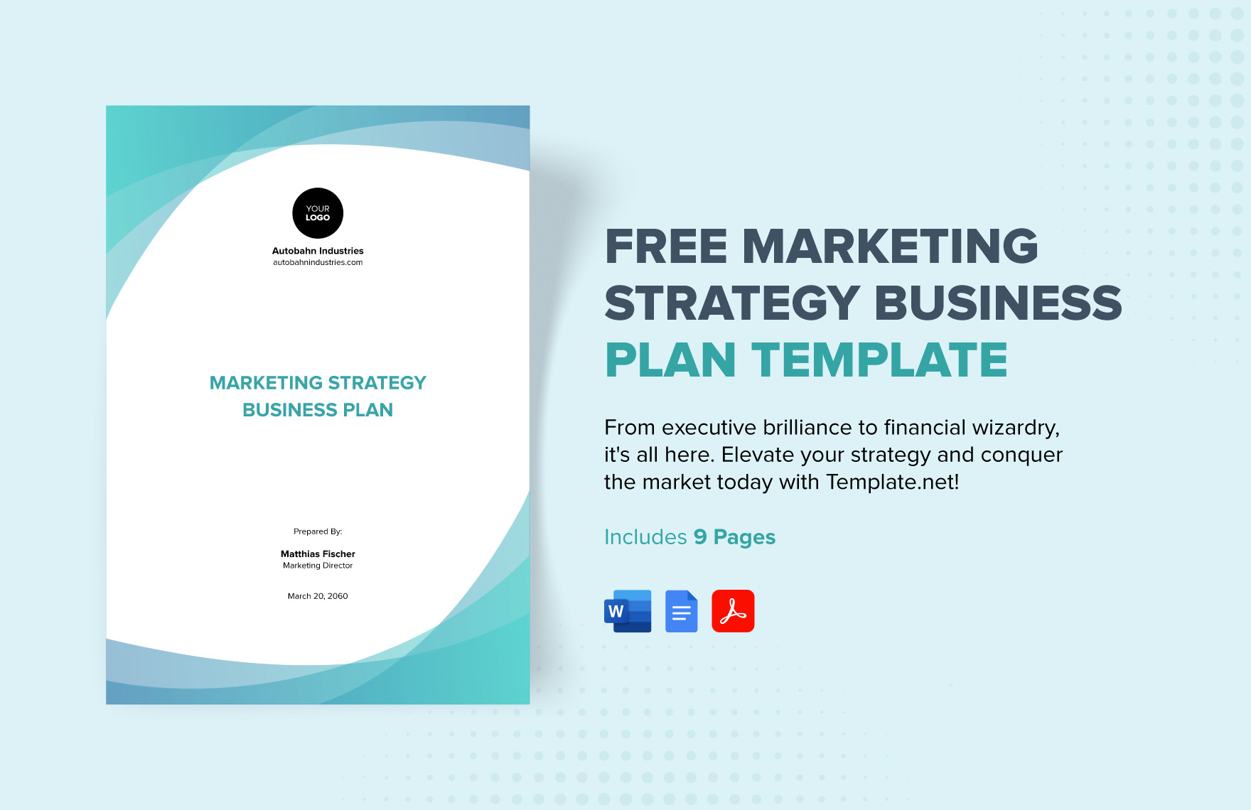 Free Marketing Strategy Business Plan Template