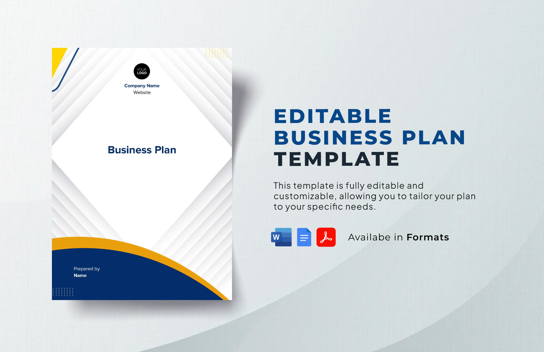 Free Editable Business Plan Templates in Word to Download