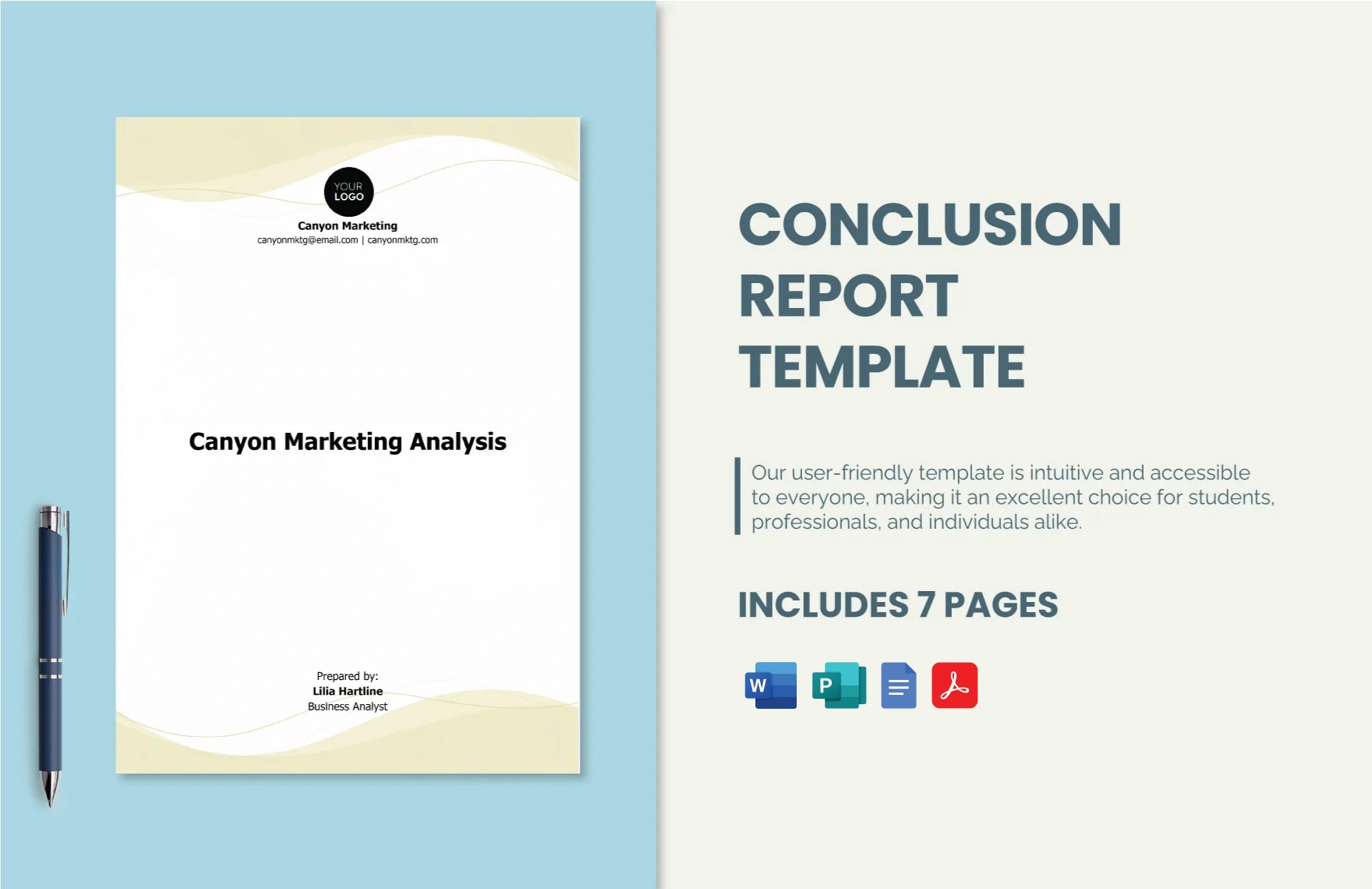 Conclusion Report Template