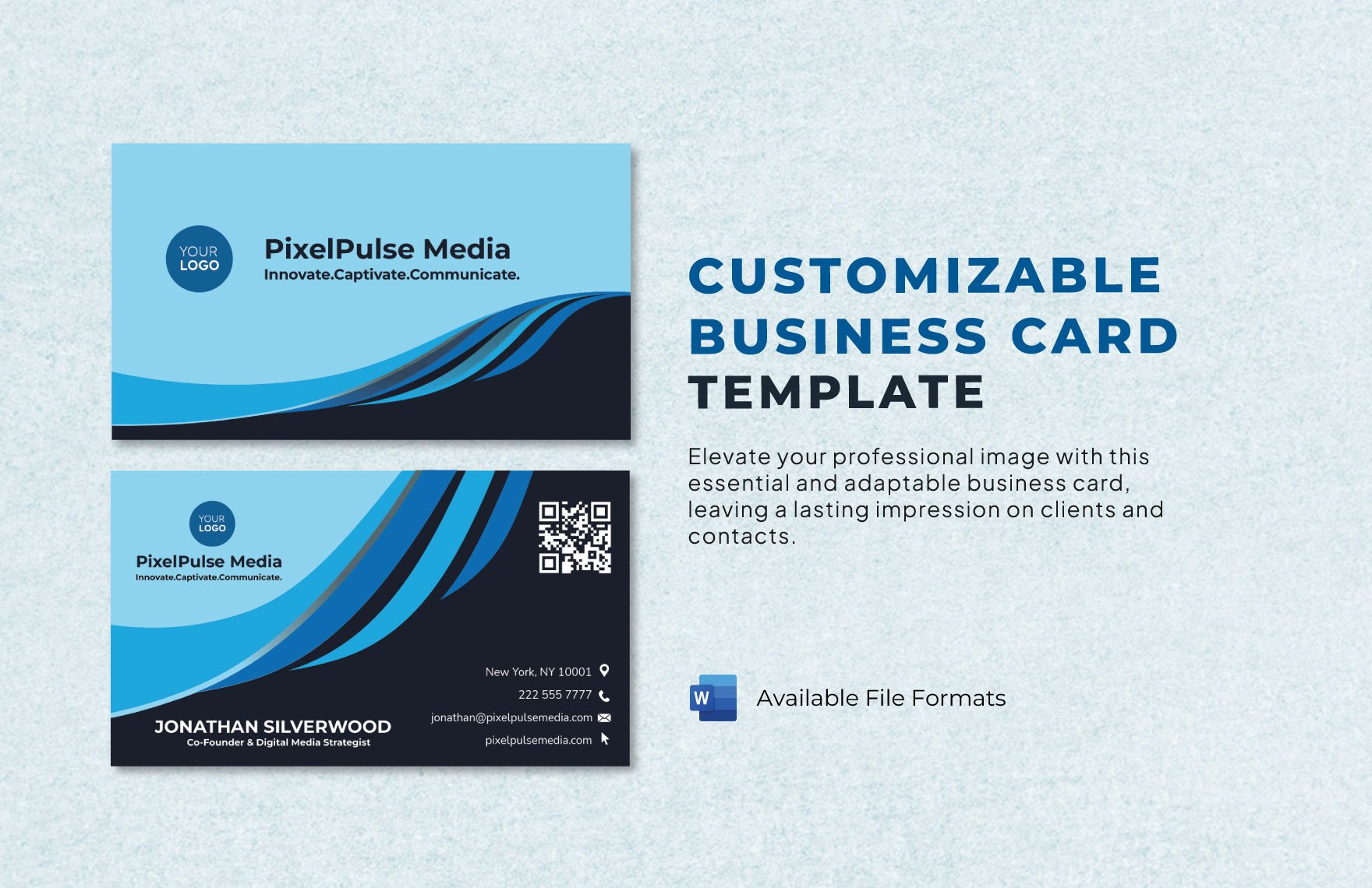Customizable Business Card Template