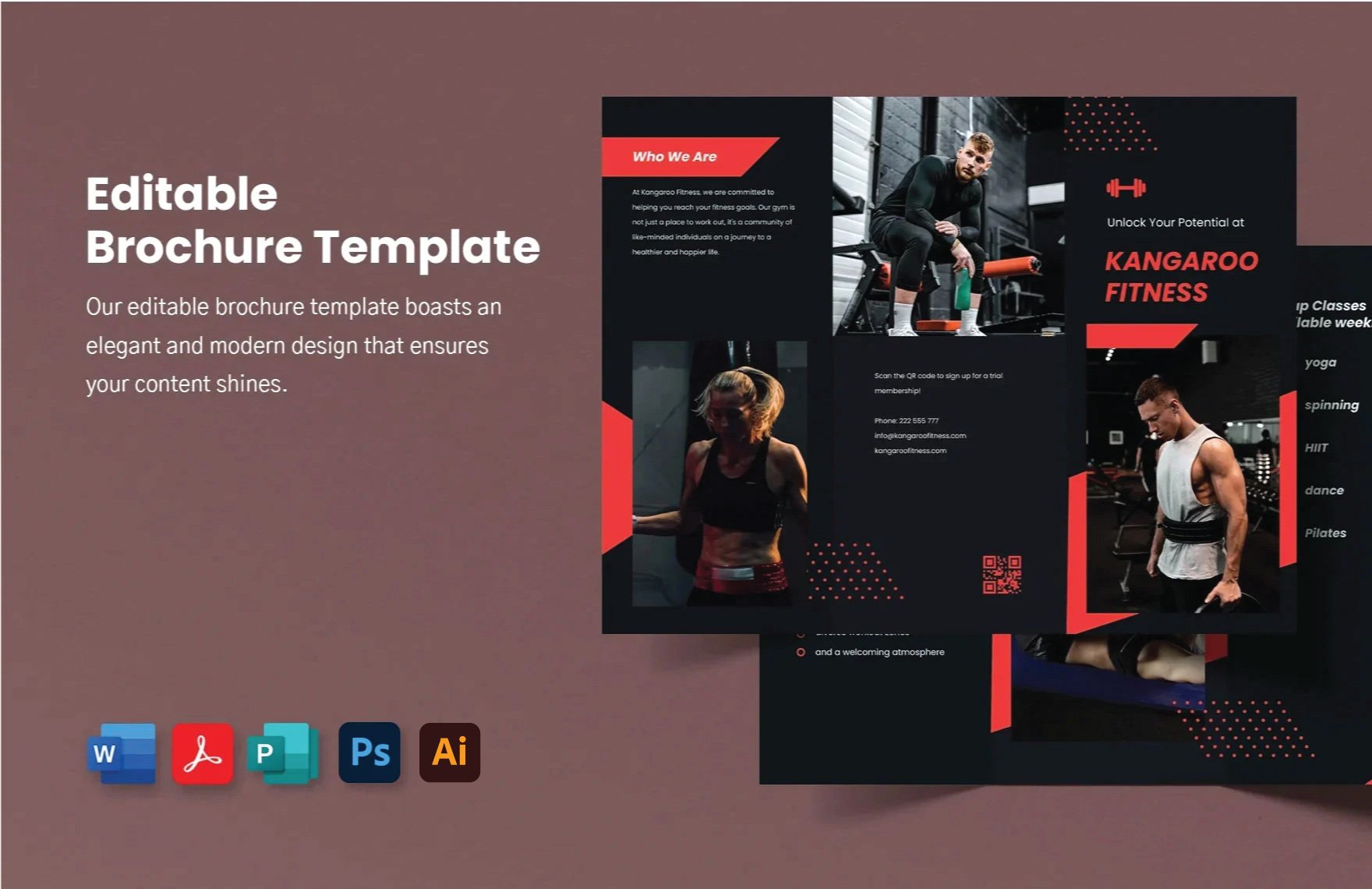 Editable Brochure Template in Word, PDF, Illustrator, PSD, Apple Pages, Publisher
