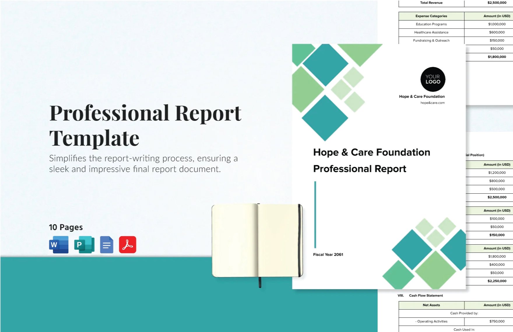 Free Professional Report Template in Word, Google Docs, PDF, Publisher