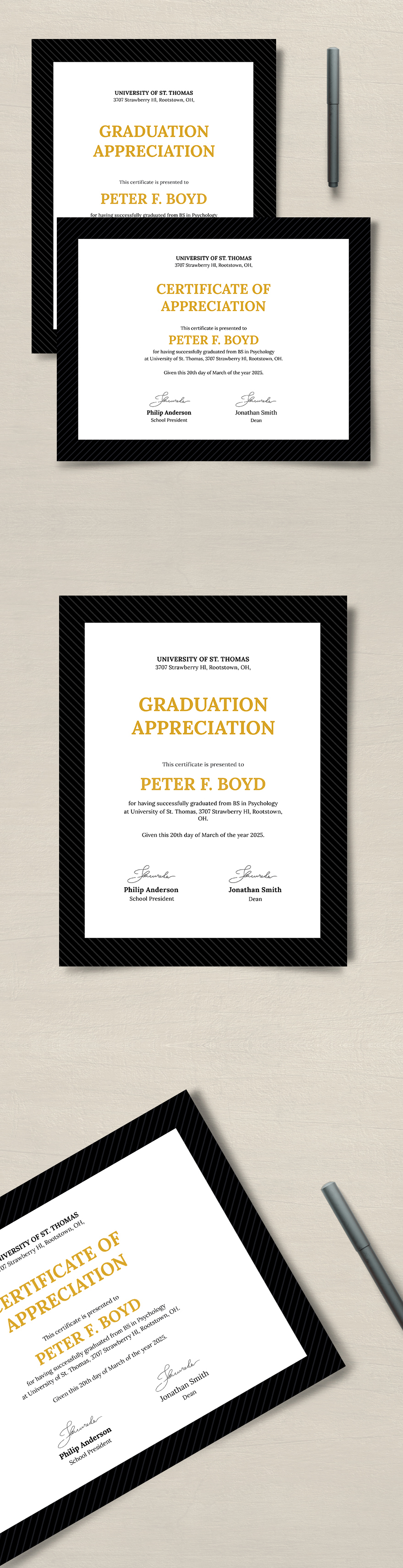 Graduation Certificate Template - Google Docs, Word, Publisher ...