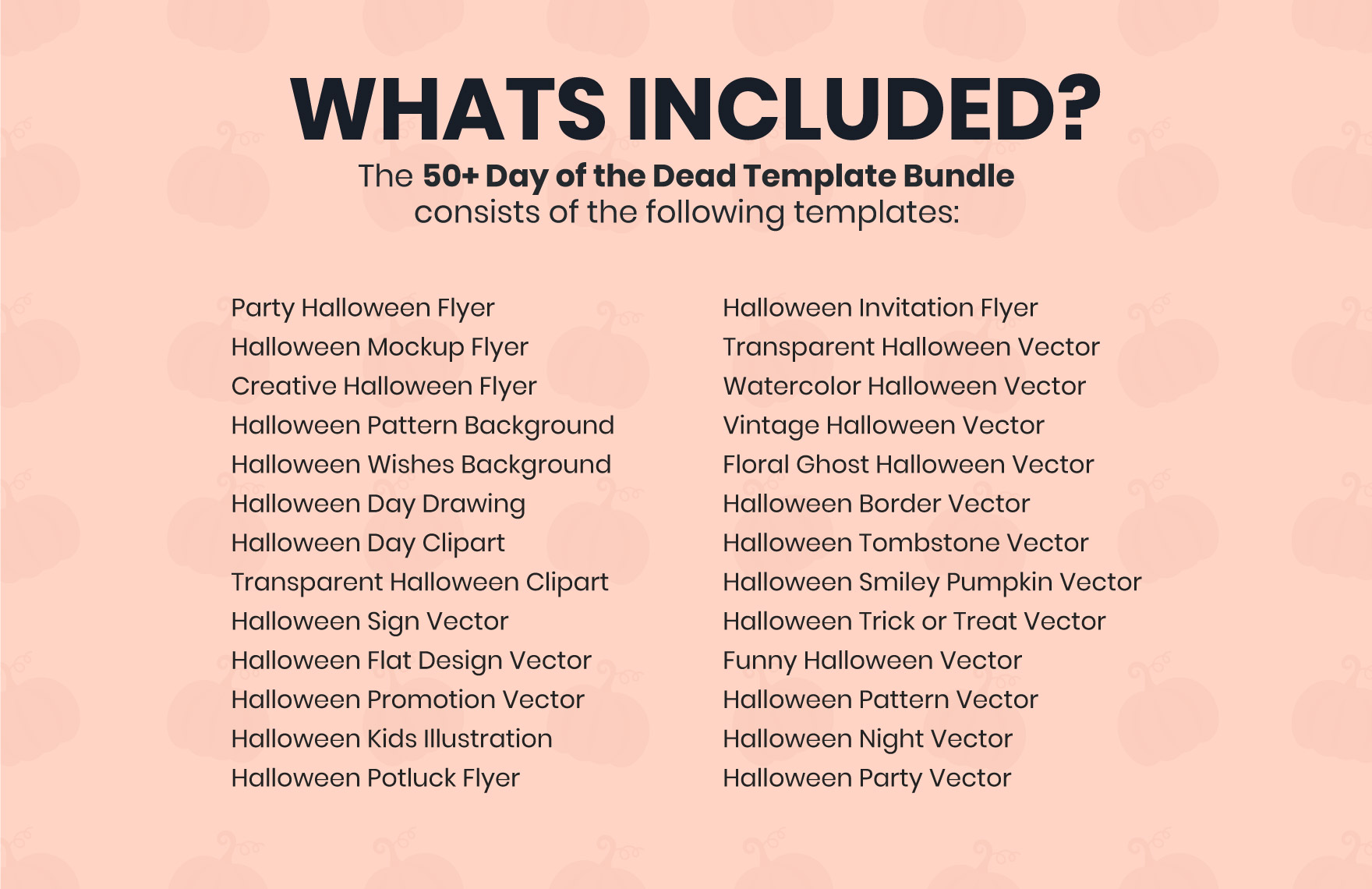 50+ Halloween Template Bundle