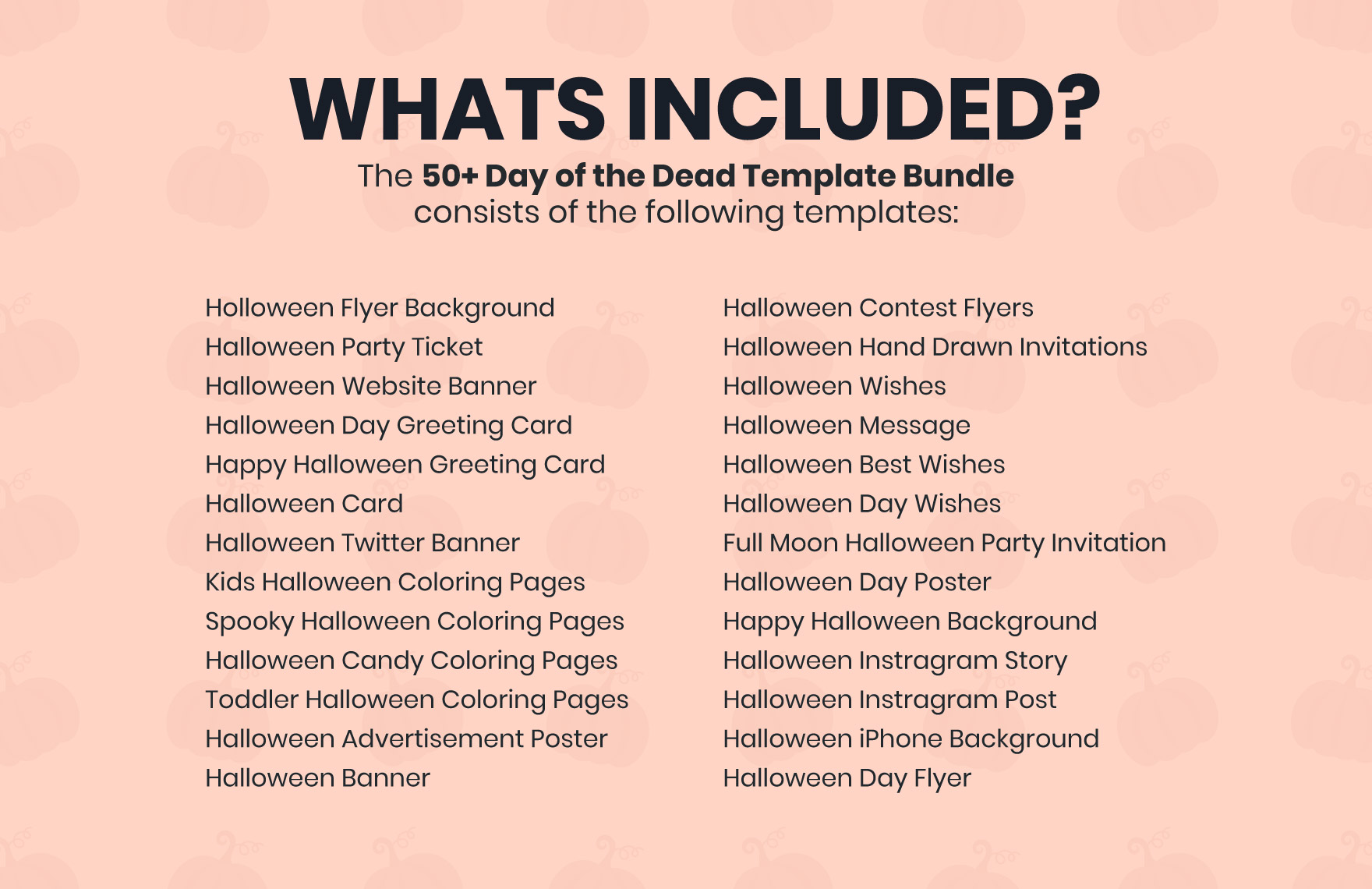 50+ Halloween Template Bundle