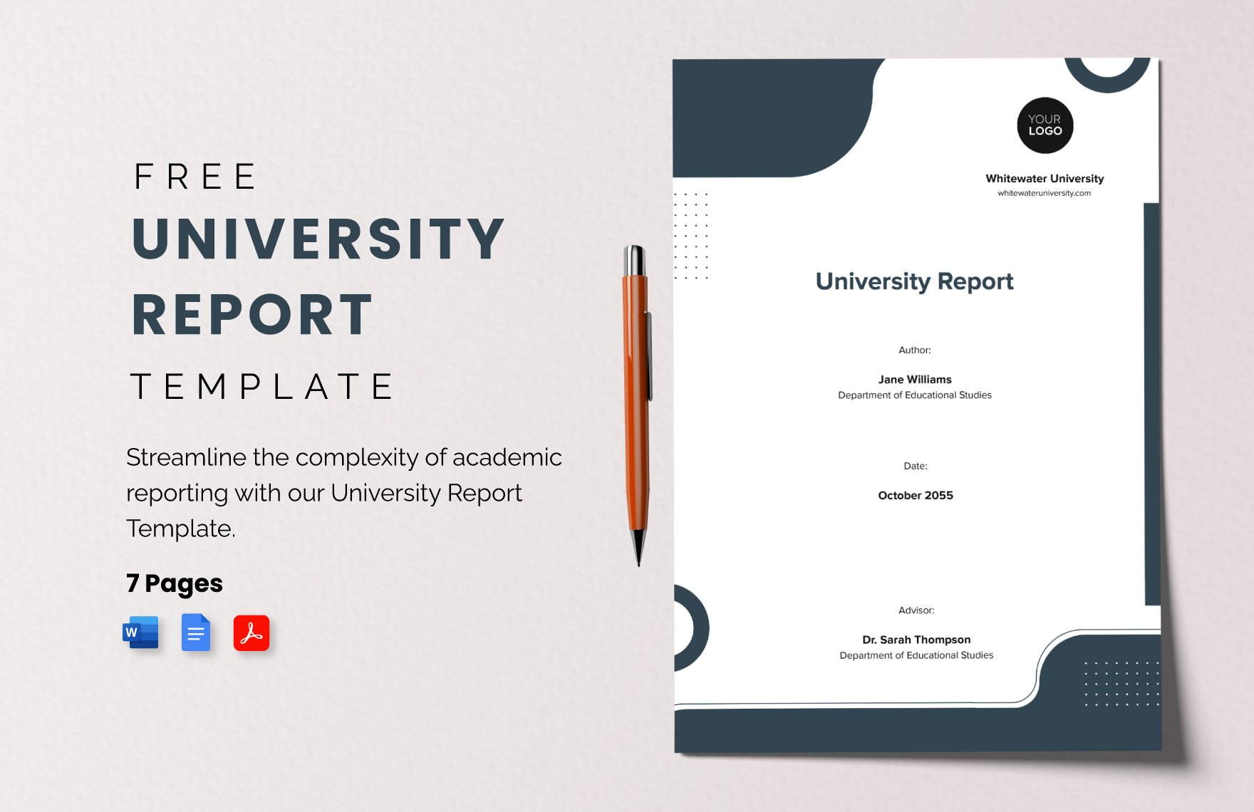 University Report Template