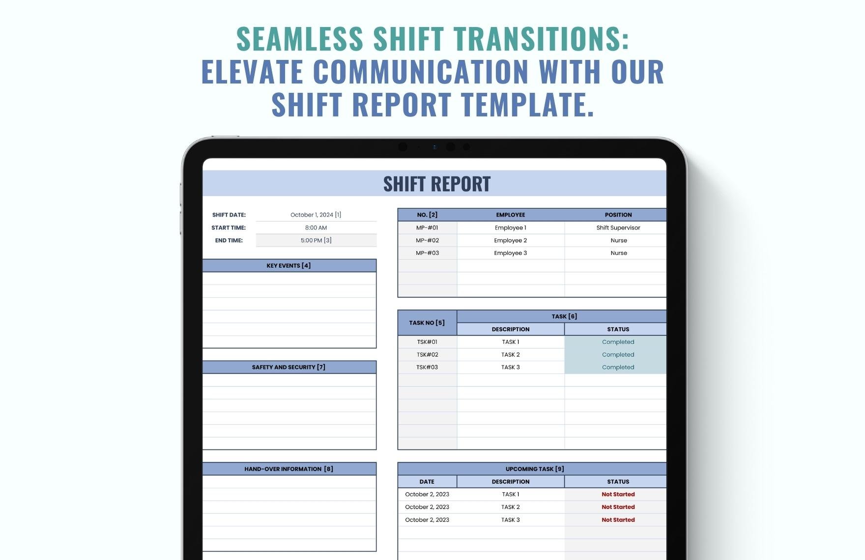 Shift Report Template