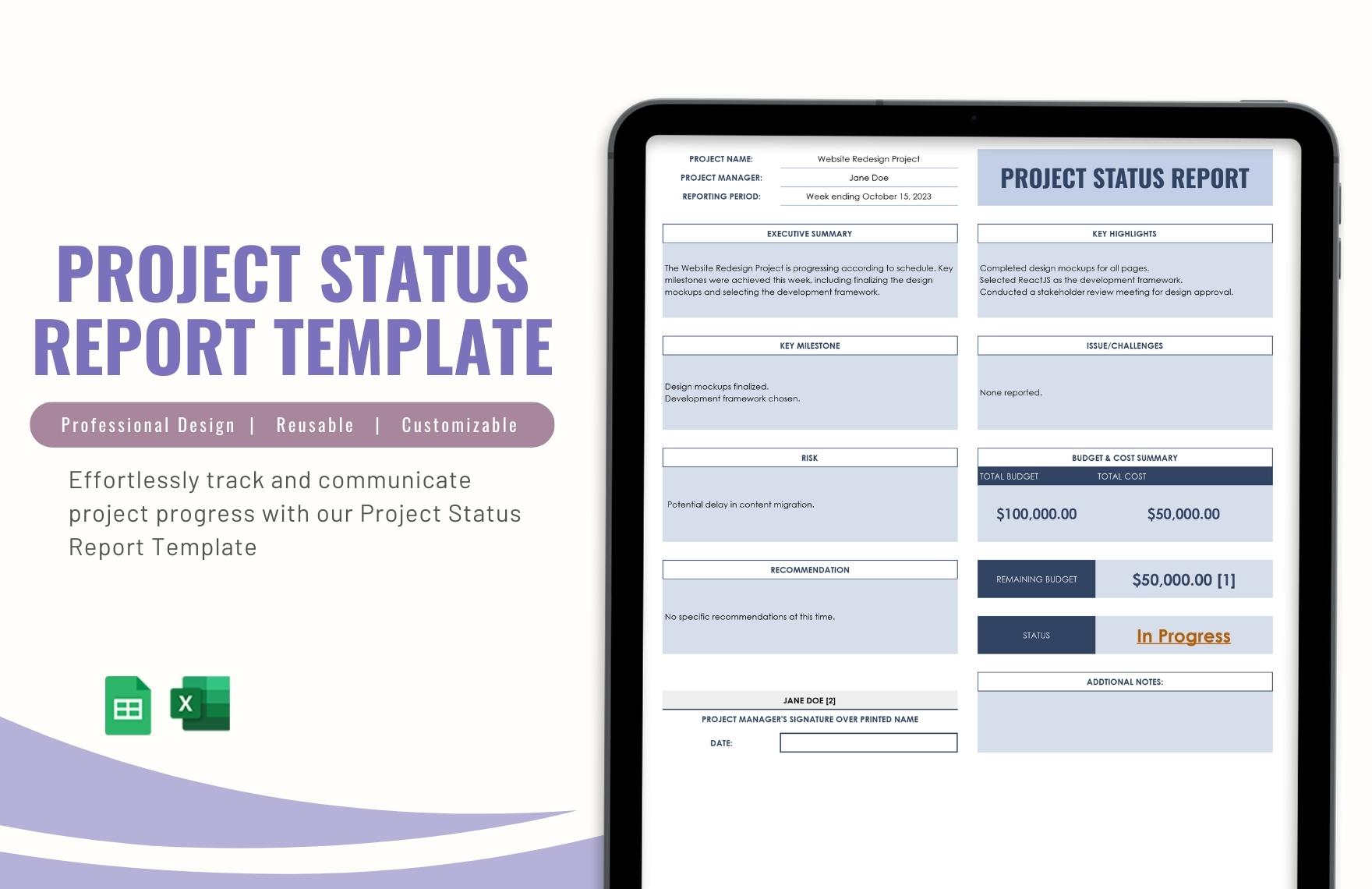11+ Project Report Templates - PDF, Word