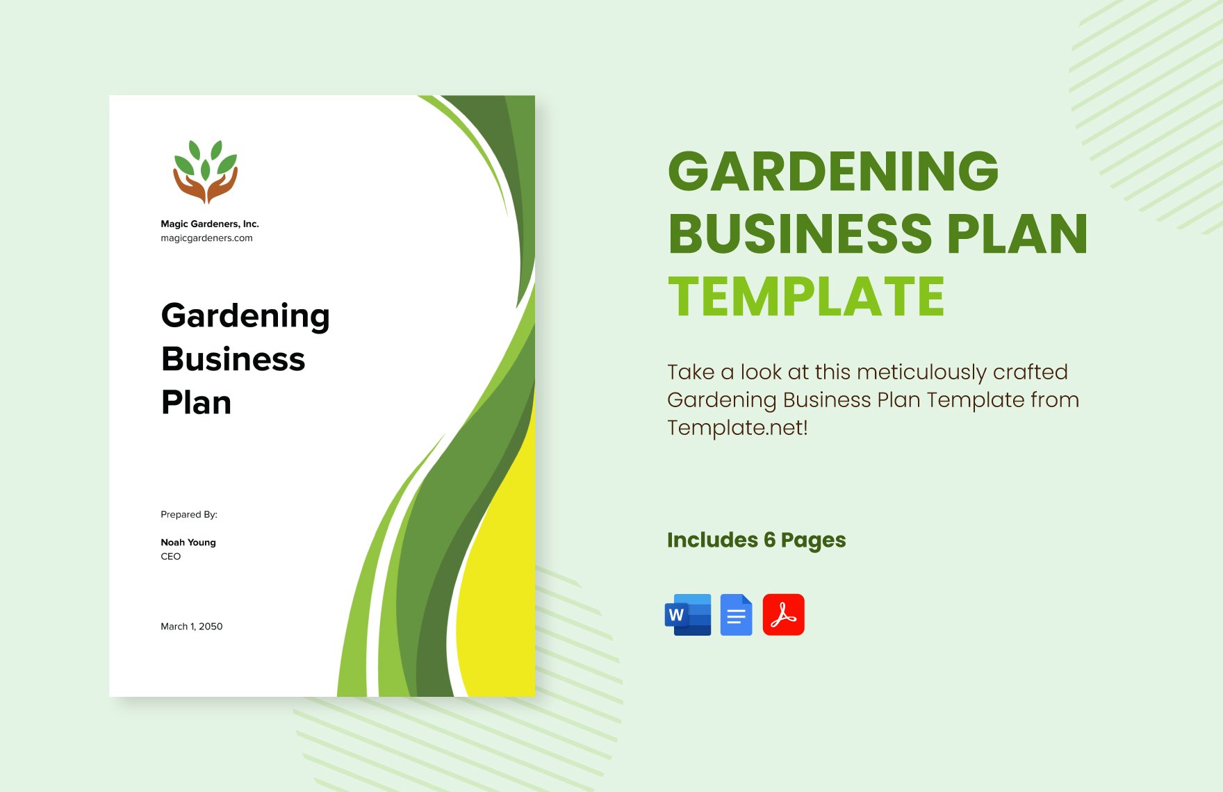 Gardening Business Plan Template