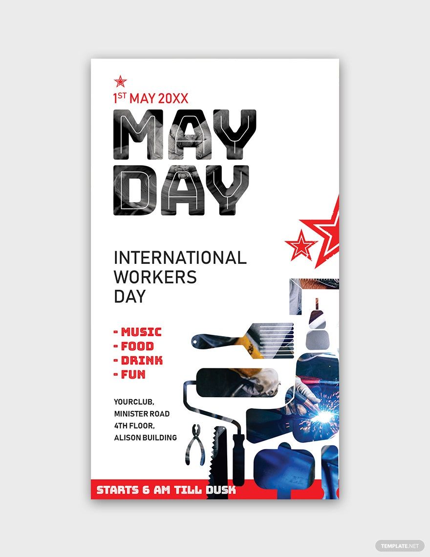 May Day Snapchat Geofilter Template