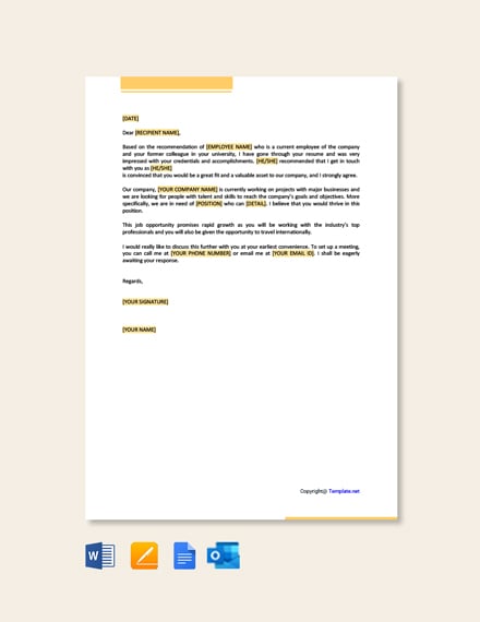 Free Job Fair Proposal Letter Template - Google Docs, Word, Apple Pages ...