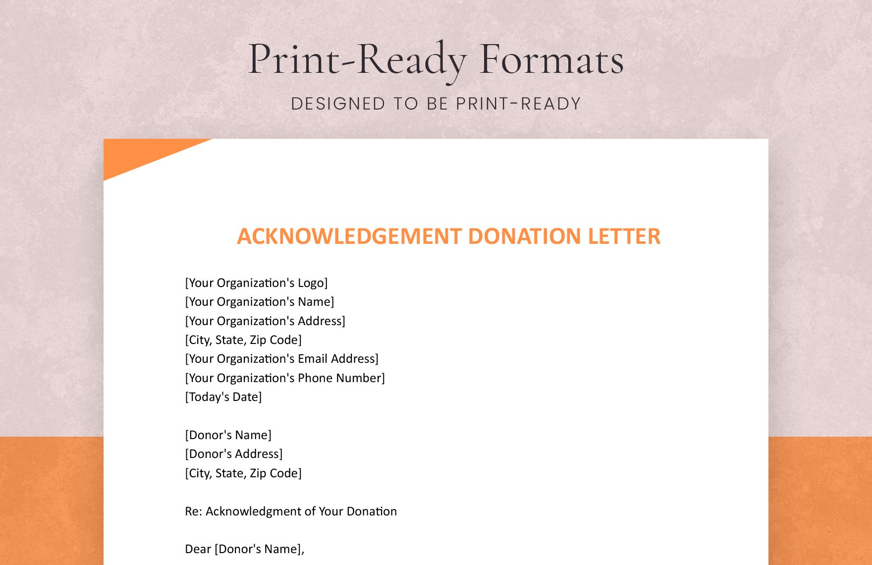 Aknowledgement Donation Letter