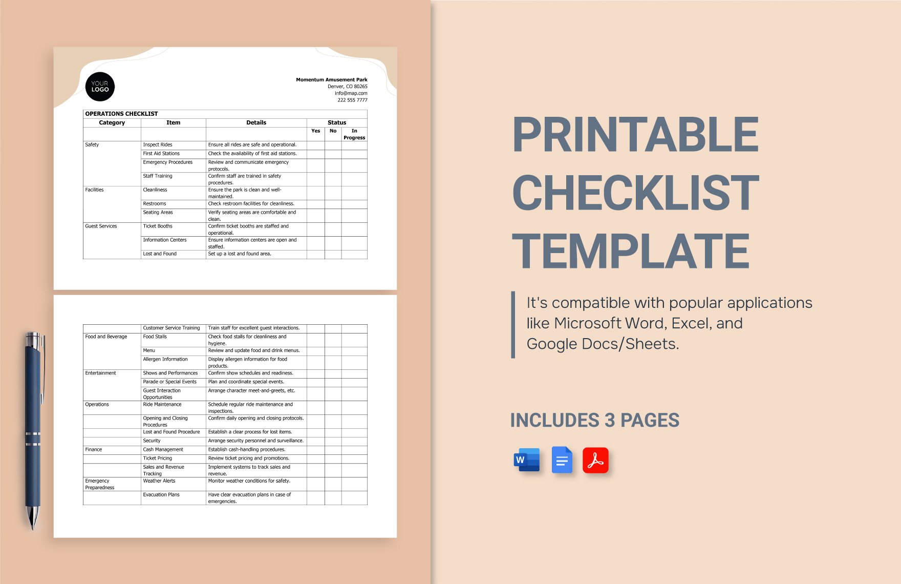 Checklist Template in PDF - FREE Download | Template.net