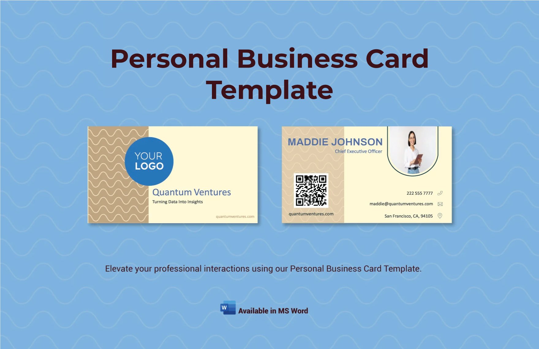 Free Personal Business Card Template in Word, PDF, Illustrator, Publisher, Adobe XD