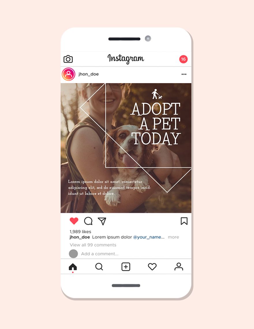 Pets Instagram Ad Template