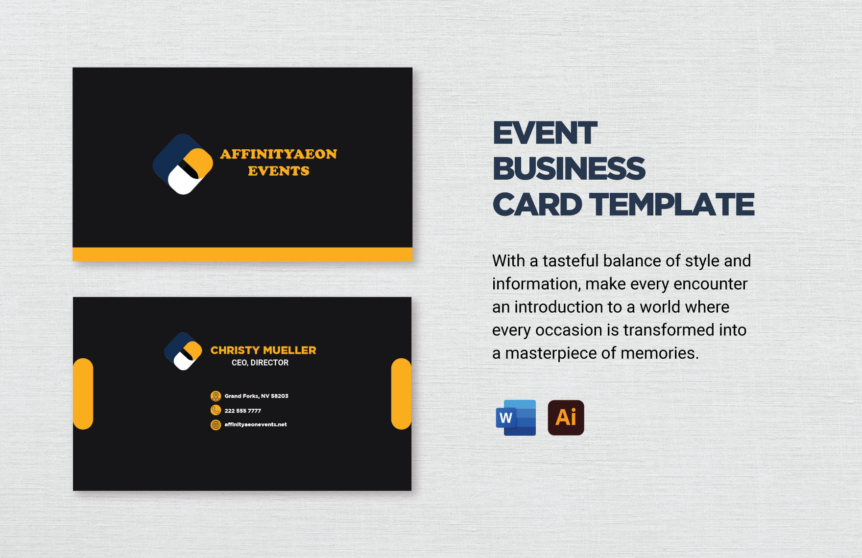 Business Card Outline Template in Illustrator, Vector, Image FREE