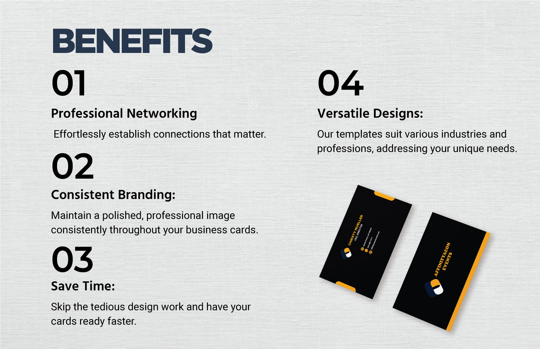 Event Business Card Template