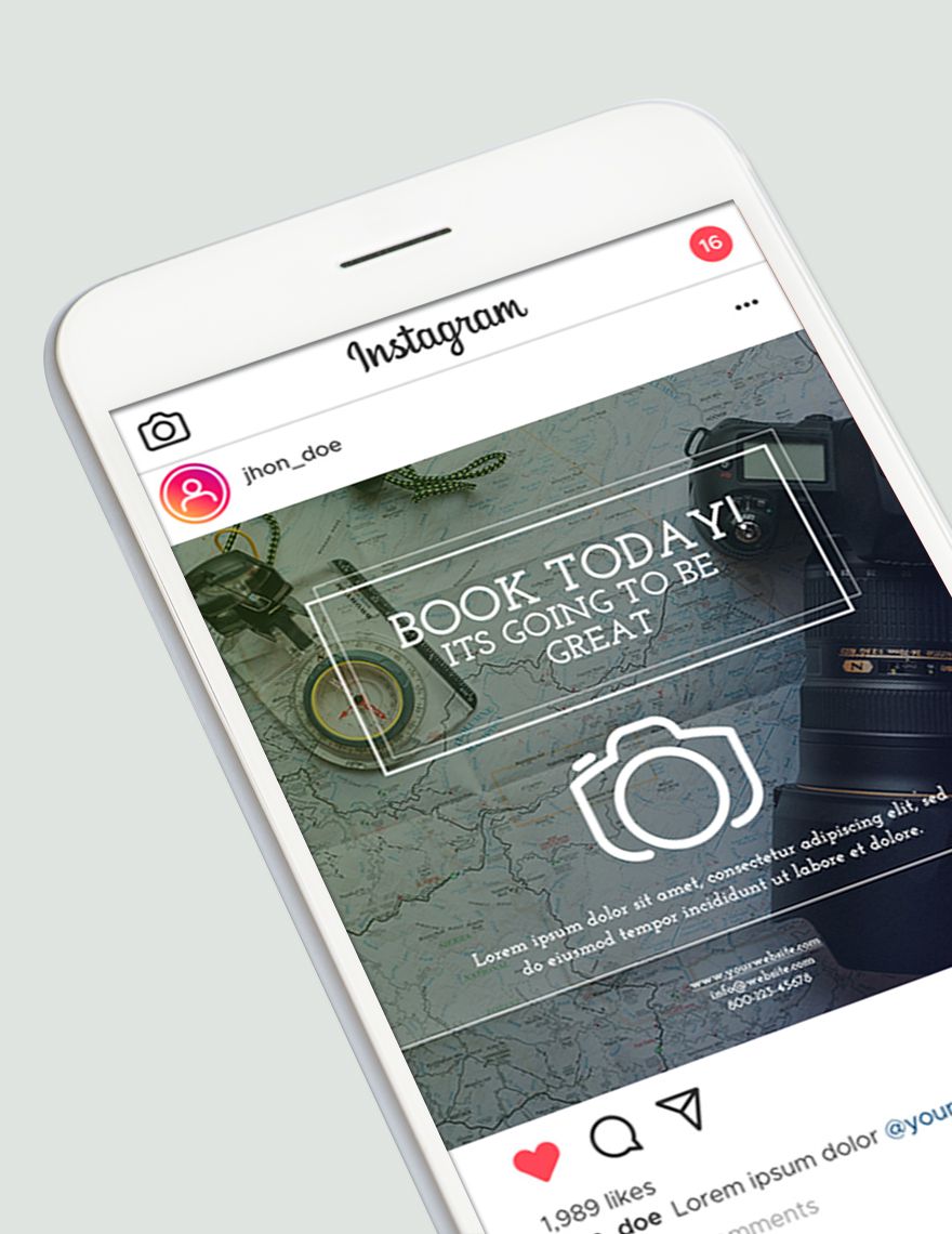 Photography Instagram Ad Template