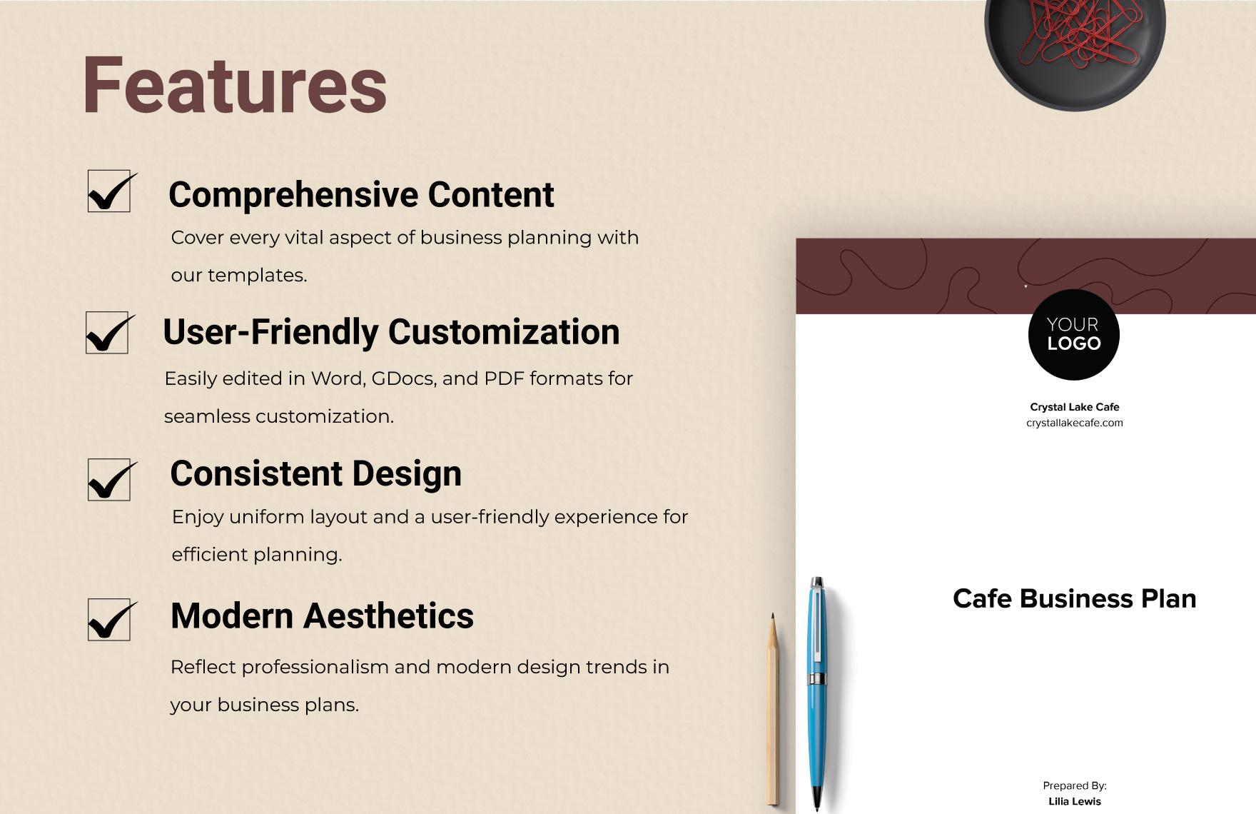 Cafe Business Plan Template