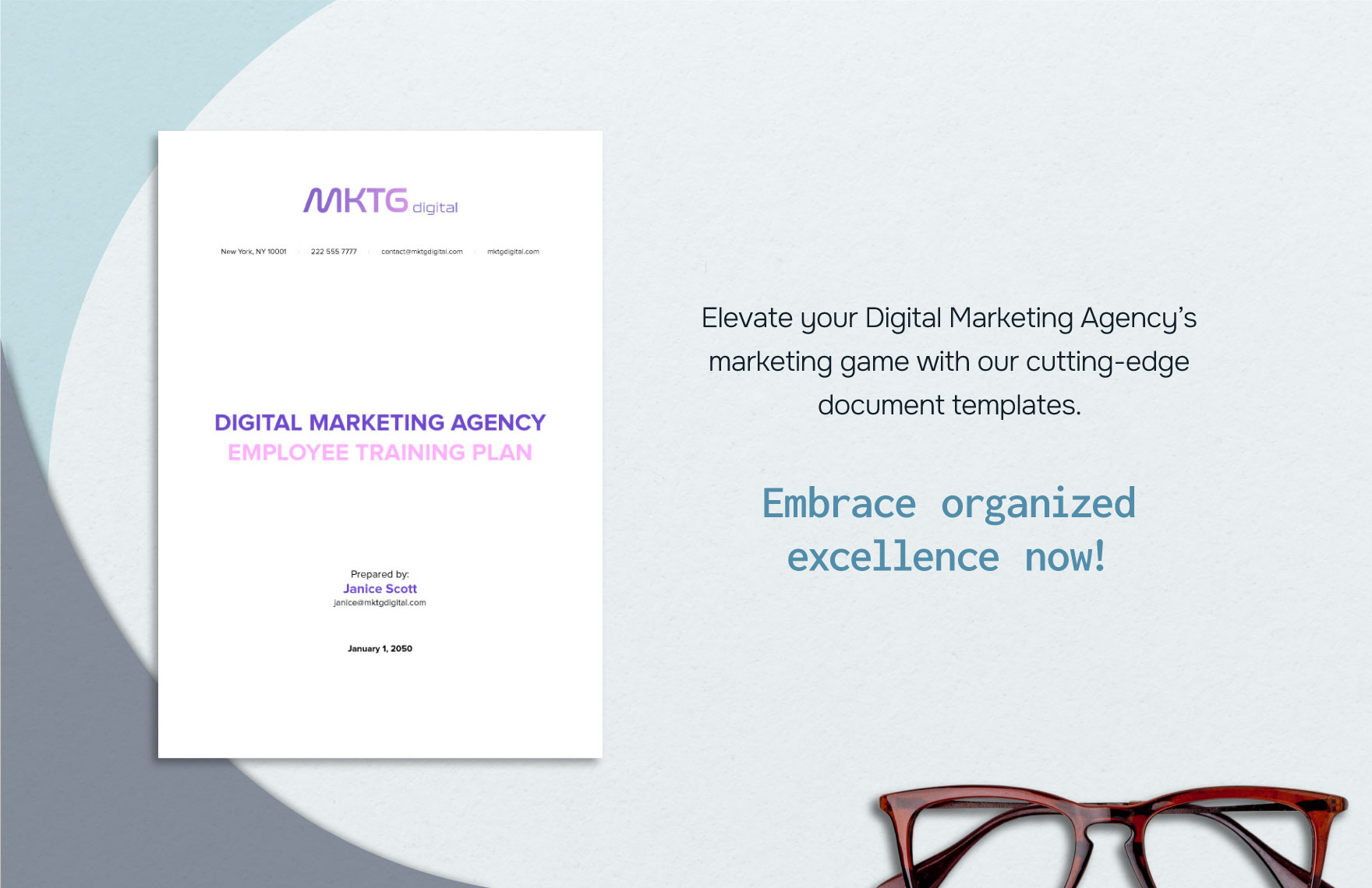 Digital Marketing Agency Employee Training Plan Template