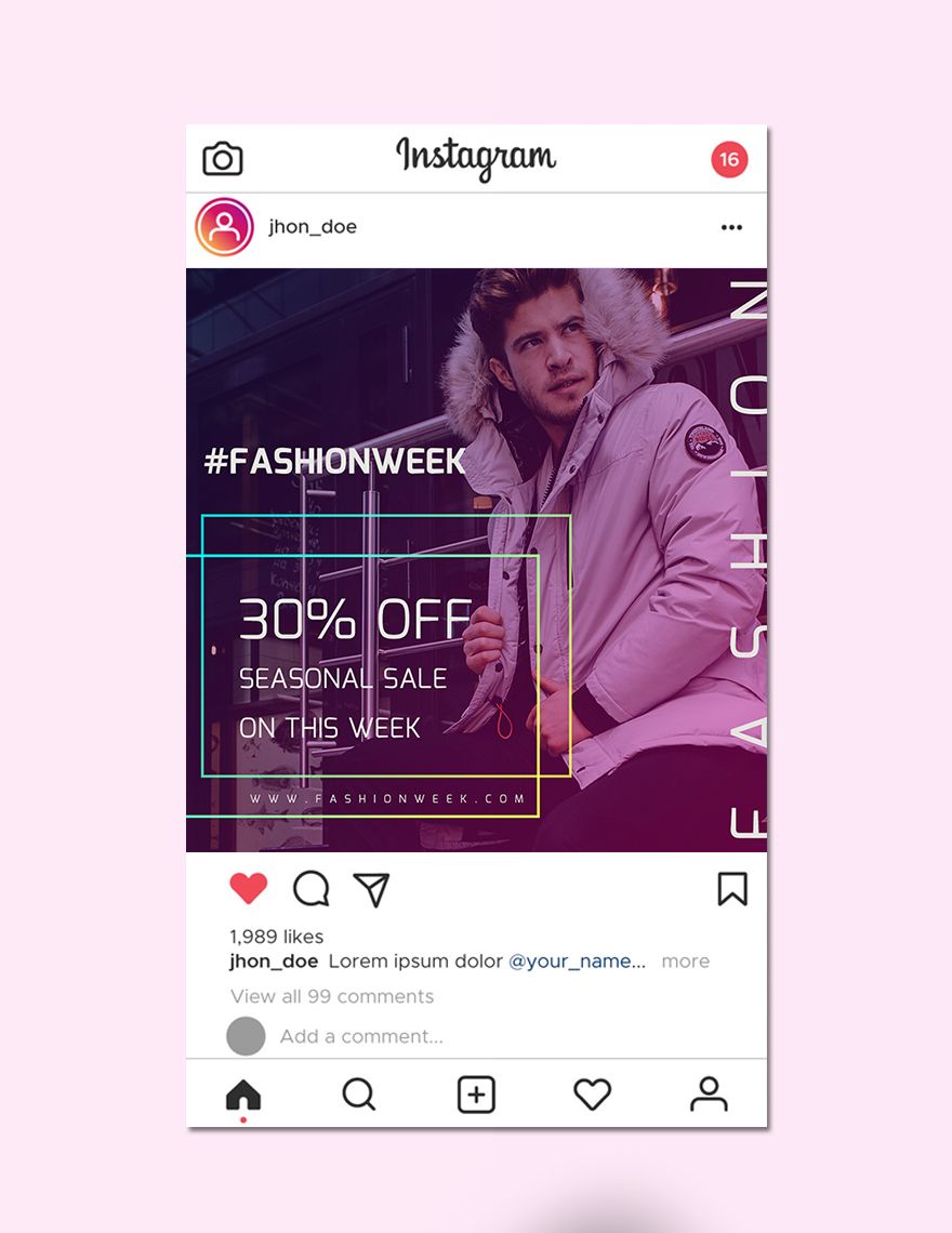 Fashion Instagram Ad Template
