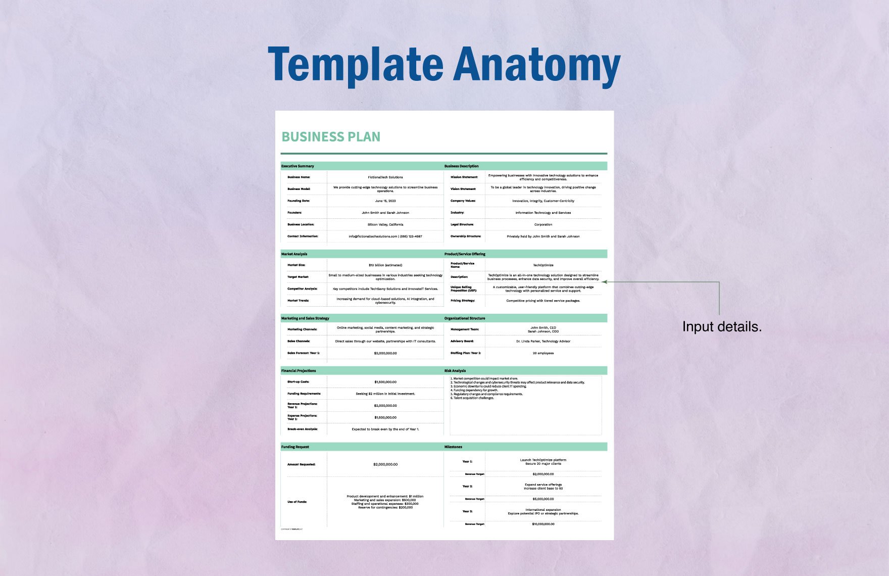 Business Plan Template