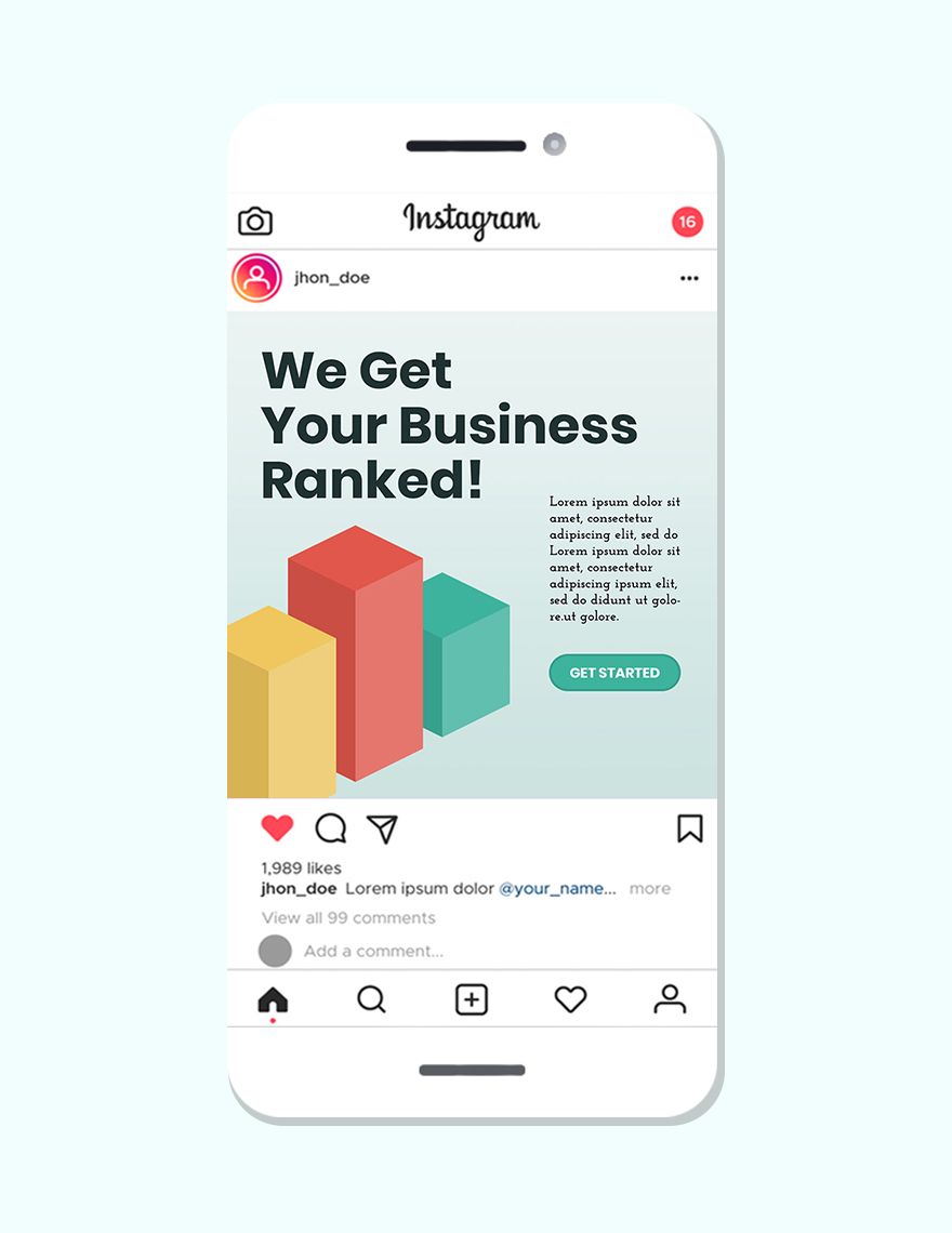 SEO Company Instagram Ad Template